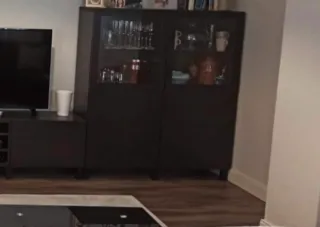 Mueble salón Bestå color wengue