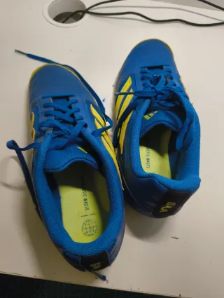Zapatillas Adidas Sala Azul y Amarillo