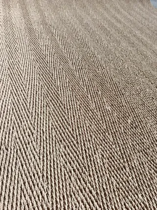 Alfombra espiga yute beige/marrón