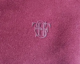 Bolso de ante granate marca Fosco