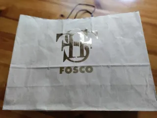 Bolso de ante granate marca Fosco