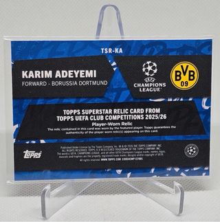 Adeyemi /299 Player-Worn -Dortmund -Topps flagship