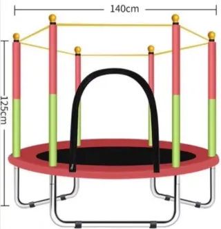 Cama elástica infantil 140cm x 125cm