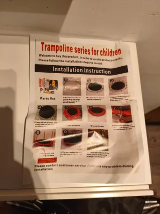 Cama elástica infantil 140cm x 125cm