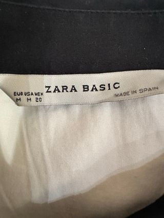 Camisa Zara Blanca y Negra