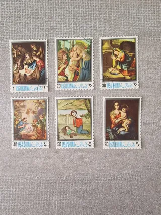 Serie francobolli vintage Ras Al Khaima