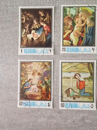Serie francobolli vintage Ras Al Khaima