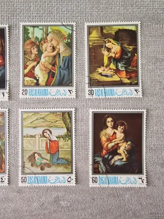 Serie francobolli vintage Ras Al Khaima
