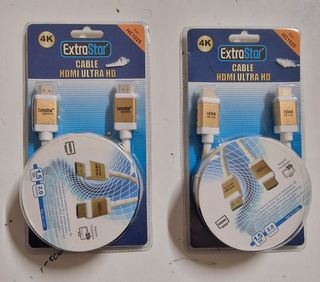 2 Cables HDMI ExtraStar 4K Ultra HD