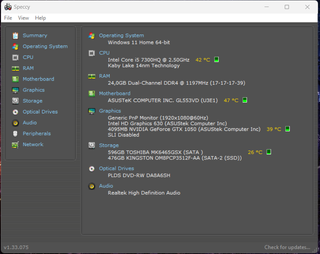 ASUS ROG Gaming  i5 | 24GB RAM | GTX1050 | Win 11