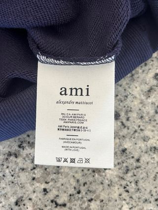 AMI Paris Sweatshirt Azul Marinho