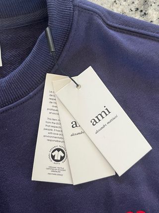 AMI Paris Sweatshirt Azul Marinho