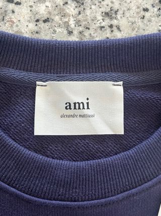AMI Paris Sweatshirt Azul Marinho