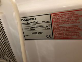 Microondas Daewoo Kor63A5