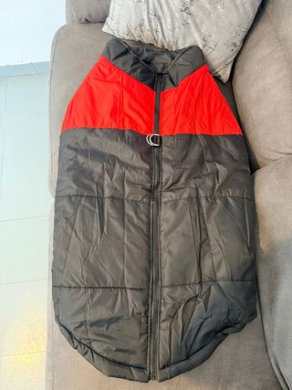 Chaleco para perro rojo y negro