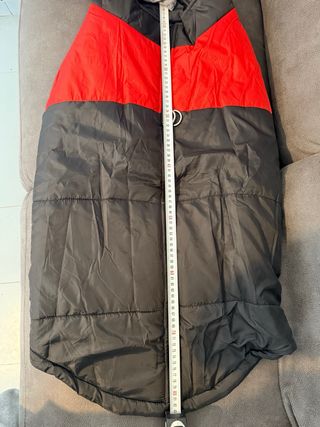 Chaleco para perro rojo y negro