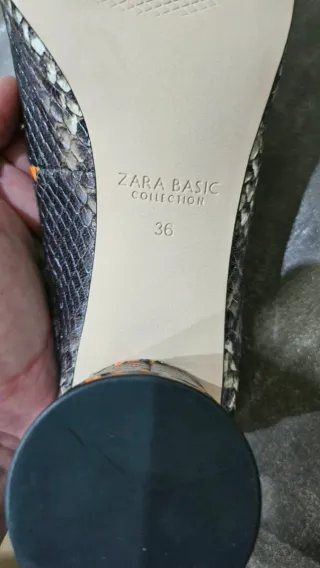 Zapatos planos serpiente talla 36