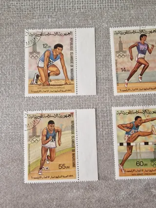 Serie francobolli vintage Mauritania 1979