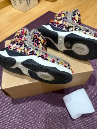 Botas Mou grises y multicolor