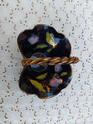 Centrotavola ceramica decorato floreale