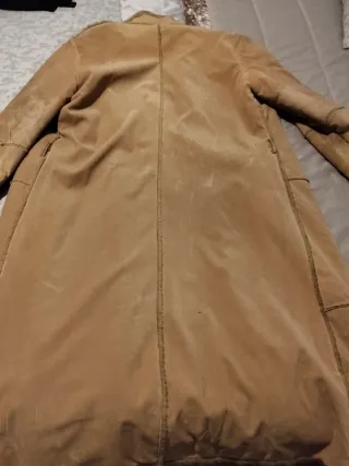 Abrigo largo piel vuelta / shearling