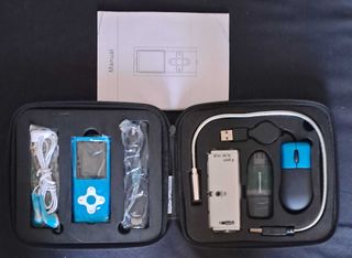 Kit USB MP3 Mouse Hub Auriculares Azul