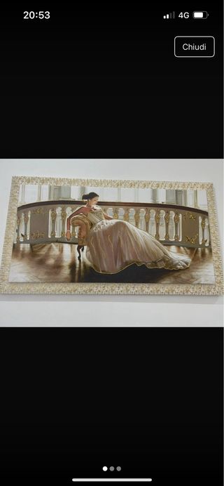 Quadro su tela donna elegante