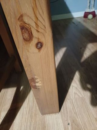 Mesa de comedor de madera maciza