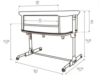 Minicuna colecho Momi 4 en 1
