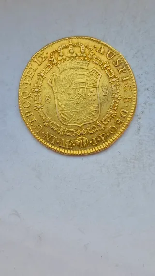 8 Escudos Oro Fernando VII Lima 1818