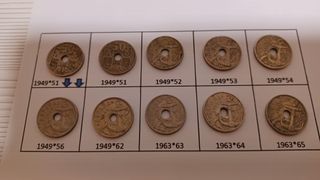 Serie completa 50 centimos de España del agujero.