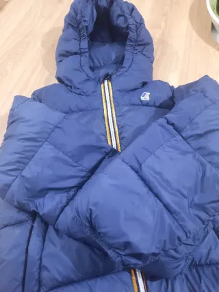 Piumino K-way bambino blu 8 anni