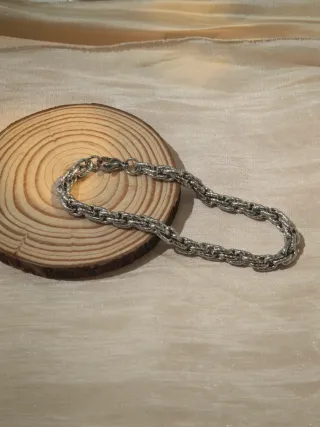 Bracciale Acciaio Inox Catena Intrecciata unisex