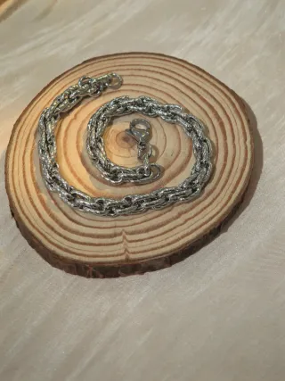 Bracciale Acciaio Inox Catena Intrecciata unisex