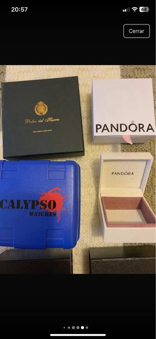 Lote Cajas Marcas Calypso, Folli Follie, MK, Pando