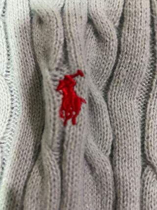 Jersey Polo Ralph Lauren cremallera gris