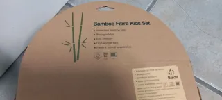 Set Vajilla Infantil Bambú Flamenco 5 Piezas