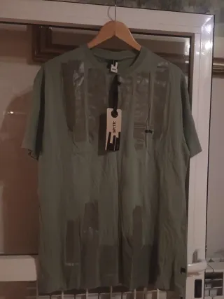 Camiseta SkFK Talla XL Verde Oliva Nueva