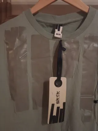 Camiseta SkFK Talla XL Verde Oliva Nueva