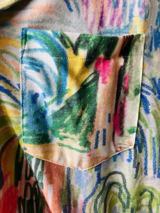 Camisa de algodón multicolor