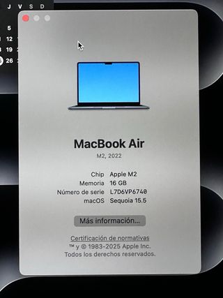 MacBook Air M2 2022 Gris/Plata