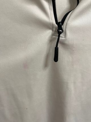 Chándal fino Kappa blanco y dorado