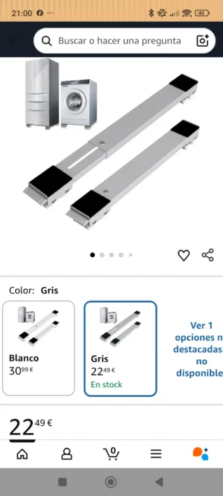 Base para lavadora/secadora