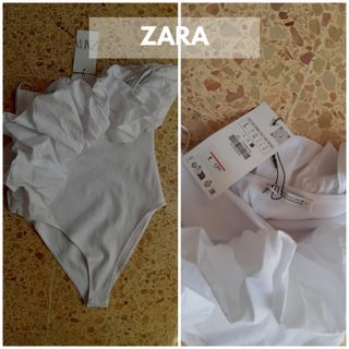 Body blanco con volantes. ZARA. Nuevo sin estrenar