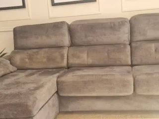 Sofá 3 plazas con chaiselongue y cama