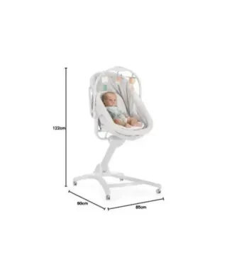 Cuna Chicco Baby Hug 4 en 1 Glacial