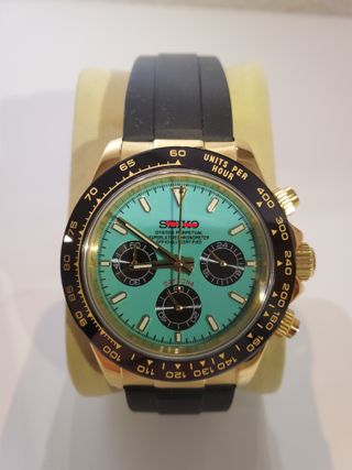 Reloj Seiko MOD Alcaraz Oro y Turquesa