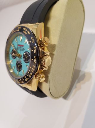 Reloj Seiko MOD Alcaraz Oro y Turquesa