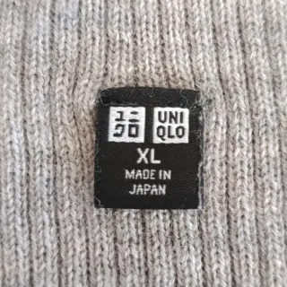 Jersey 100% Lana Premium XL Made in Japan Gris