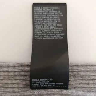 Jersey 100% Lana Premium XL Made in Japan Gris